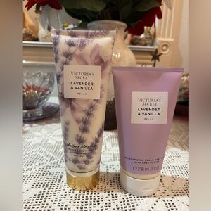 (Inventory 38) Victoria's Secret Lavender & Vanilla Relax Moisturizer Duo